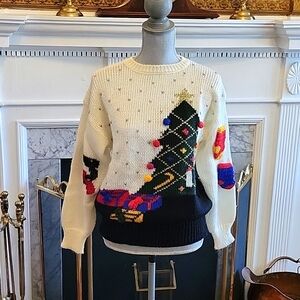 Vtg 80's Christmas Sweater